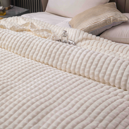 Patura Cocolino Cu Patratele Grosime Medie - Alb [3]