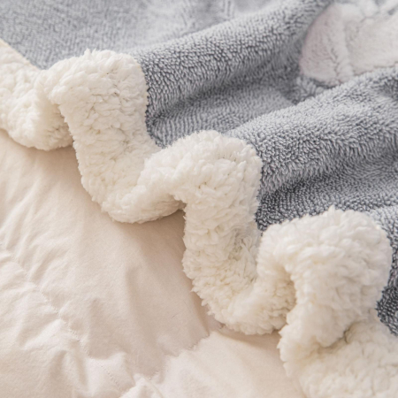 Patura Cocolino Blanita Alba Cu Imprimeu Fluturi 3D - Albastru [2]