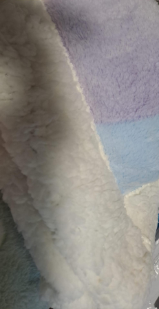 Patura Cocolino Cu Blanita Alba 200x230cm - Inimioare Curcubeu [3]