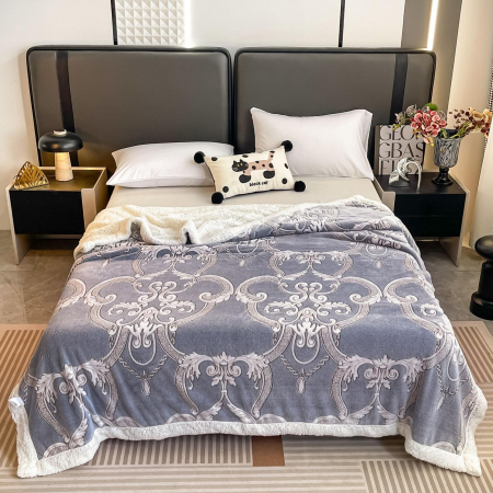 PĂTURI - Patura Cocolino Cu Blanita Alba 200x230cm - Royal