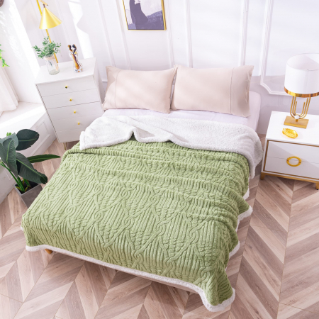 Paturi Cocolino Cu Blanita - Patura Cocolino Cu Blanita - Verde Fistic