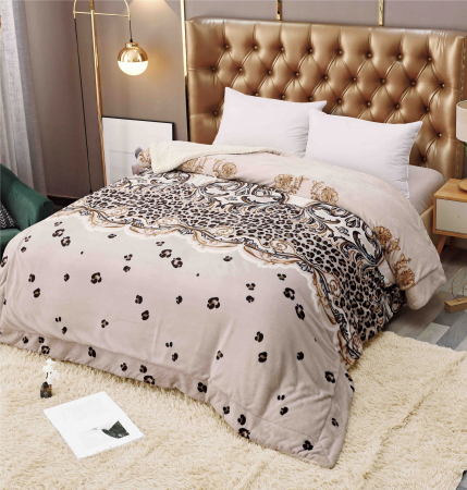 PĂTURI - Patura Cocolino Cu Blanita - Royal Animal Print