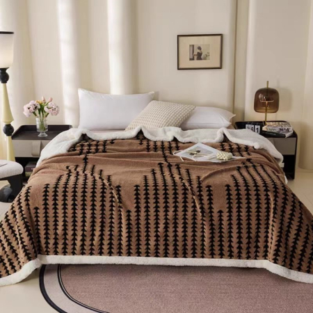 PĂTURI - Patura Cocolino Cu Blanita - Maro