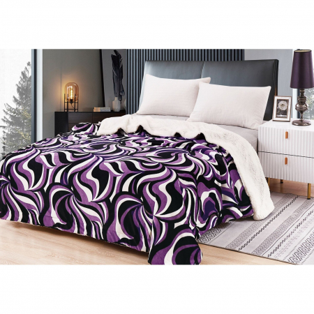 PĂTURI - Patura Cocolino Cu Blanita - Mov