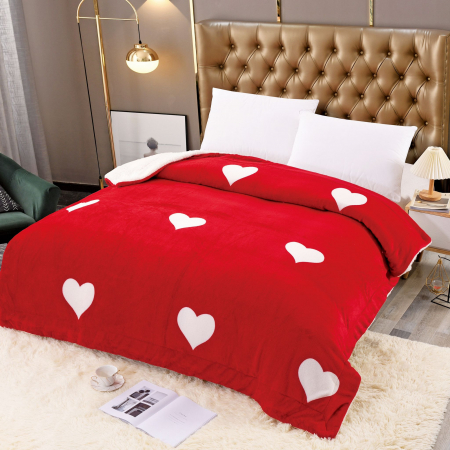 Paturi Cocolino Cu Blanita - Patura Cocolino Cu Blanita - Red And White