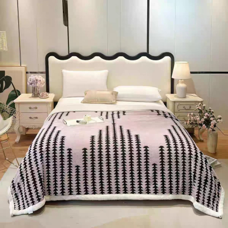 PĂTURI - Patura Cocolino Cu Blanita - Roz Pudrat