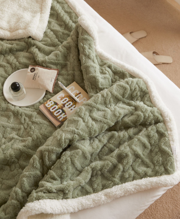 Patura Cocolino Cu Blanita - Vernil PĂTURI - Patura Cocolino Cu Blanita - Vernil