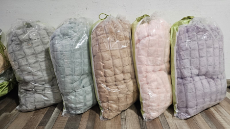 Patura Cocolino Cu Patratele Grosime Medie - Gri Deschis [1]