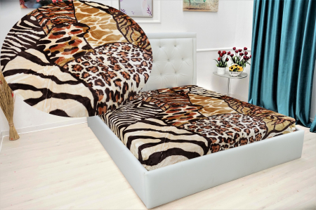Paturi Cocolino Premium - Patura Cocolino Dubla - Animal Print Africa
