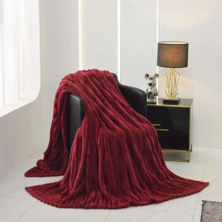 PĂTURI - Patura Cocolino Dungi Grosime Medie - Bordo