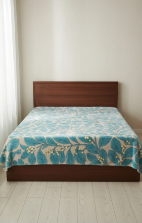 Paturi Cocolino Grosime Medie - Patura Cocolino Grosime Medie 200x230cm - Frunze Albastre