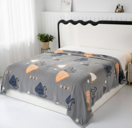 Patura Cocolino Grosime Medie 200x230cm - Gri Cu Jucarii [2]