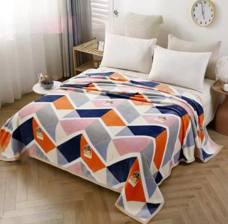 Paturi Cocolino Grosime Medie - Patura Cocolino Grosime Medie 200x230cm - Multicolora Cu Model Abstract