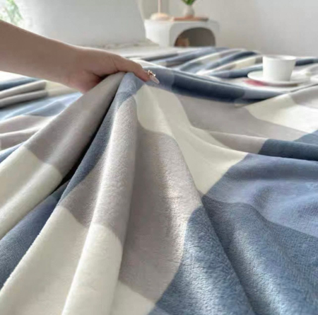 Patura Cocolino Grosime Medie 200x230cm - Patrate Bleumarin [2]