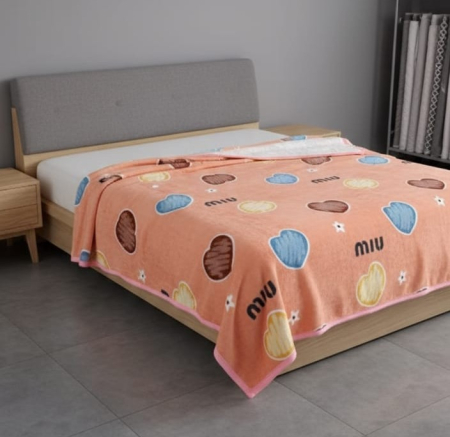 Patura Cocolino Grosime Medie 200x230cm - Roz Cu Inimioare Si Stelute [1]