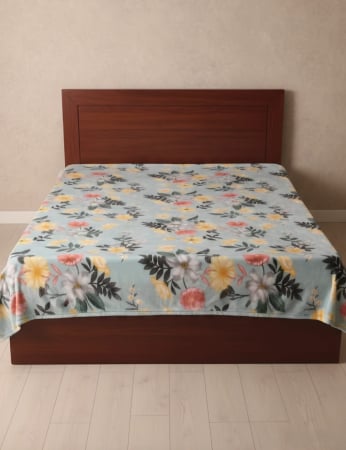 Paturi Cocolino Grosime Medie - Patura Cocolino Grosime Medie 200x230cm - Turcoaz Cu Flori