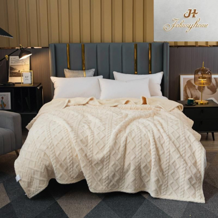 PĂTURI - Patura Cocolino Cu Blanita - Crem