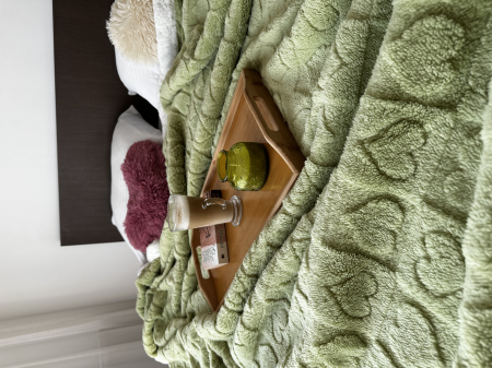 Patura Cocolino Imprimeu Tip Tricotat Cu Blanita Si Fermoar - Verde [2]