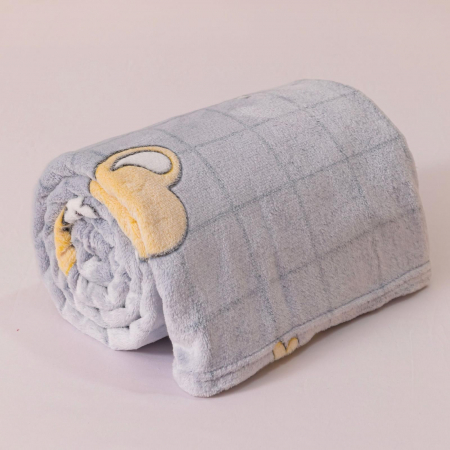 Patura Cocolino Pufoasa 200x230cm - Cenusiu Cu Albinute [2]
