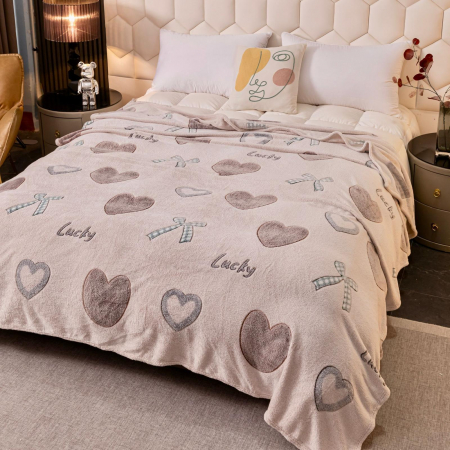 PĂTURI - Patura Cocolino Pufoasa 200x230cm - Inima Norocoasa