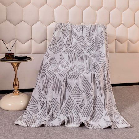 Patura Cocolino Pufoasa 200x230cm - Linii Zig Zag [1]