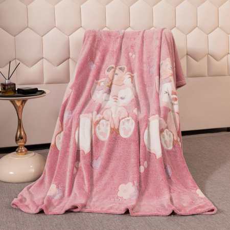 Patura Cocolino Pufoasa 200x230cm - Vulpita Roz [1]