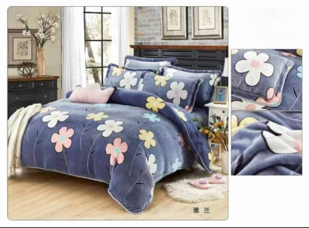 Paturi Cocolino Subtiri - Patura Cocolino Subtire 200x230cm - Bleumarin In Camp De Flori