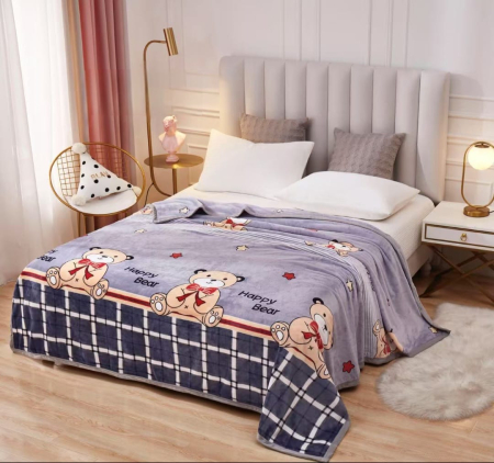 Paturi Cocolino Subtiri - Patura Cocolino Subtire 200x230cm - Ursuletul Cu Fundita