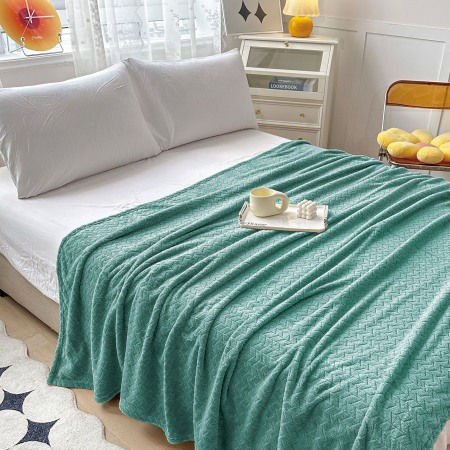 Paturi Cocolino Subtiri - Patura Cocolino Subtire Model Gofrat - Verde Primavara