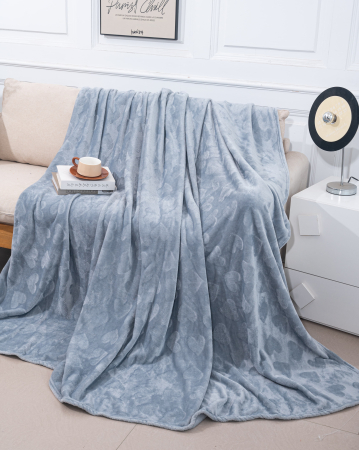 Paturi Cocolino Subtiri - Patura Cocolino Subtire UNI Model Inimioare 200x230cm - Gri