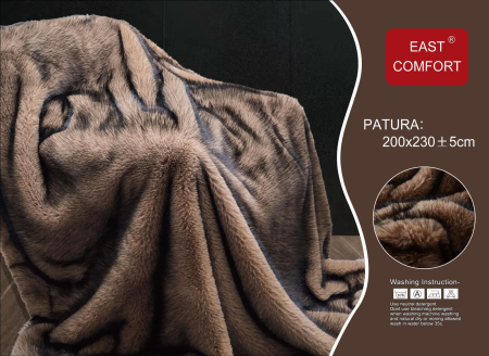 PĂTURI - Patura Cu Blana Artficiala De Nurca - Rasfat De Nurca