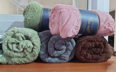 Patura Grosime Medie Fluturi Gofrati - Gri Deschis [1]