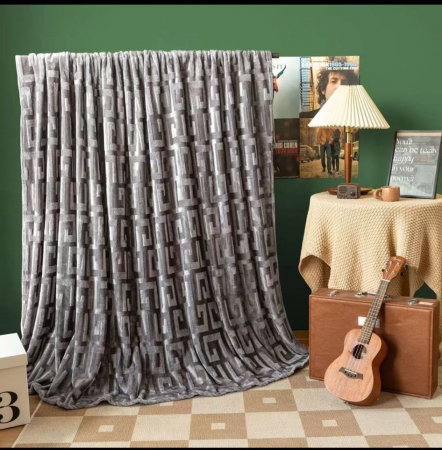 Paturi Cocolino Grosime Medie - Patura Grosime Medie Tip Versace - Gri