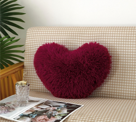 Pernuțe decorative - Pernuta Decorativa Inimioara - Bordo