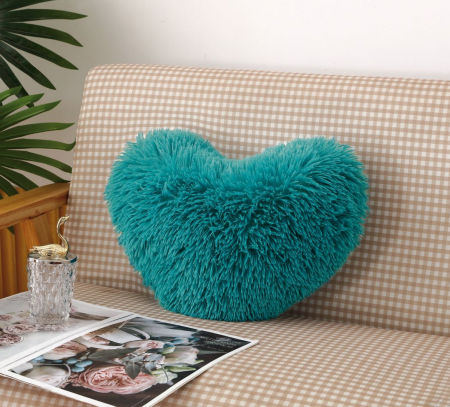 Pernuțe decorative - Pernuta Decorativa Inimioara - Turcoaz