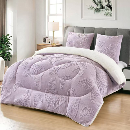 Pilote - Pilota Cocolino Cu Blanita Alba Cu Fluturi - Lila