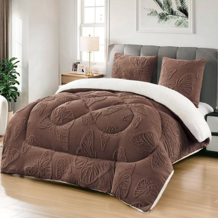 Pilote - Pilota Cocolino Cu Blanita Alba Cu Fluturi - Maro