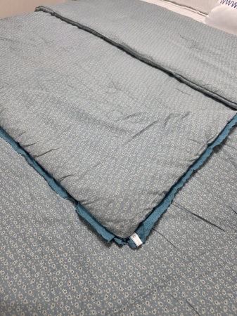 Pilote - Pilota cu Banda Decorativa 200x230cm - Albastru cu Flori