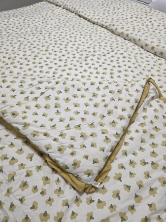 Pilote - Pilota cu Banda Decorativa 200x230cm - Flori Mustar