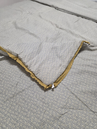 Pilote - Pilota cu Banda Decorativa 200x230cm - Kaki cu Flori