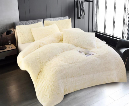 Pilota Pufoasa Fluffy - Alb Unt [0]