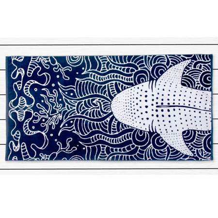 PRODUSE PENTRU BAIE - Prosop Pentru Plajă 90x180cm - Rechin