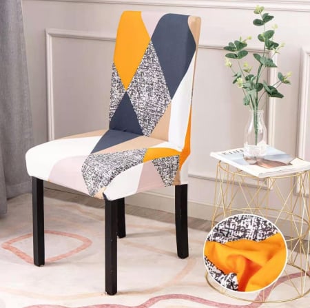 HUSE CANAPELE & SCAUNE - Set 6 Huse Scaune - Romburi Multicolore