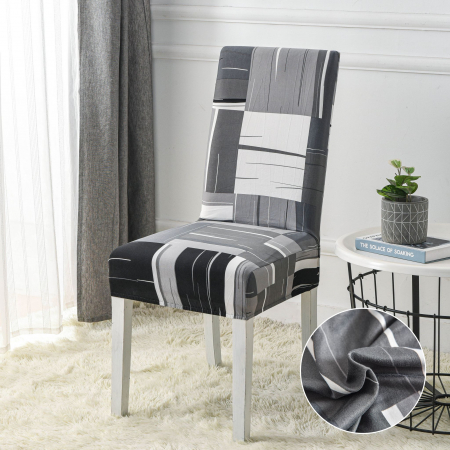 HUSE CANAPELE & SCAUNE - Set 6 Huse Scaune - Hasurat