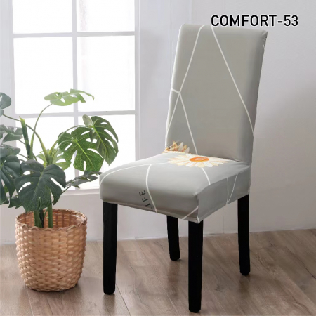 HUSE CANAPELE & SCAUNE - Set 6 Huse Scaune - Gri Margareta