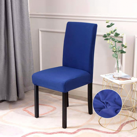 HUSE CANAPELE & SCAUNE - Set 6 Huse Scaune UNI - Bleumarin