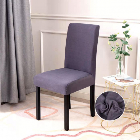 HUSE CANAPELE & SCAUNE - Set 6 Huse Scaune UNI - Gri Inchis