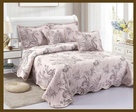 CUVERTURI - Set Cuvertura 5 Piese - Bej-Gri Royal