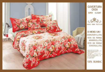 Cuvertura Cu 5 Piese - Model Floral [0]