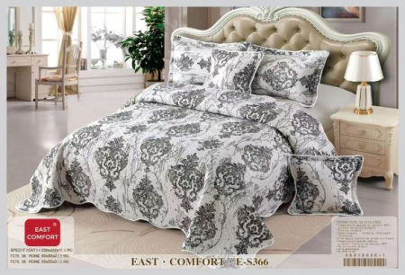 Cuverturi 5 Piese - Set Cuvertura 5 Piese - Royal Alb Cu Negru